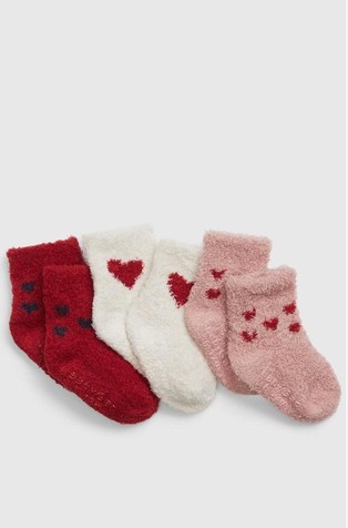 Paket od 3 para čupavih čarapa za bebe djevojčice