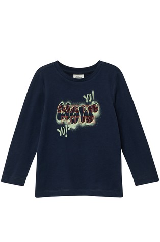 Pamučna majica dugih rukava s otiskom