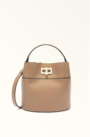 Mini kožna bucket torbica