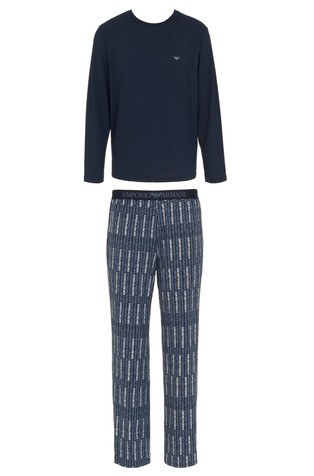 Pamučna pidžama dugih rukava