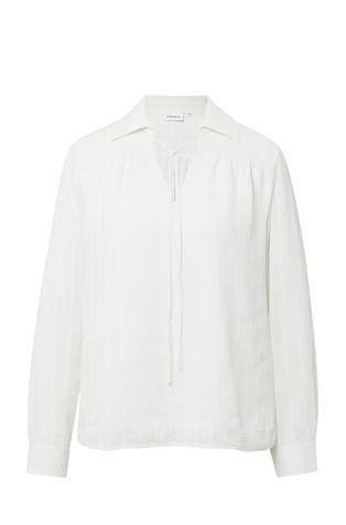 Prugasta bluza s trakama za vezanje u mašnu