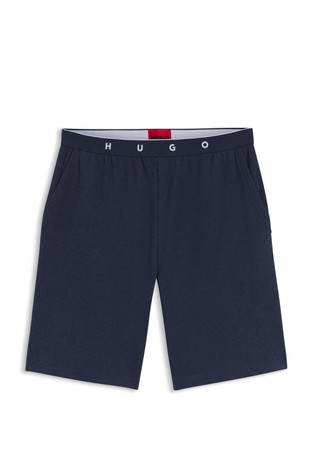 Cotton-blend pyjama bottoms with logo waistband