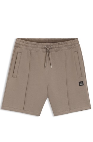 Cotton-blend shorts with logo trim
