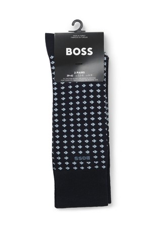 Two-pack of regular-length socks in cotton-blend