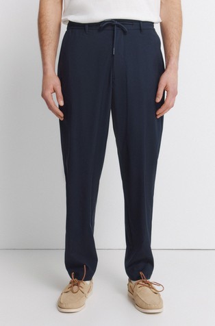 Drawstring relaxed fit trousers