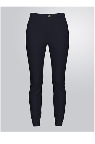 Skinny trousers with rhinestones