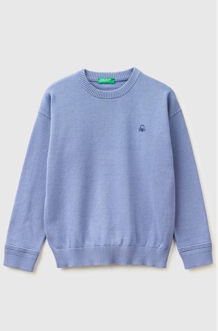 Organic cotton crew neck sweater