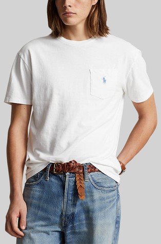 Classic fit majica kratkih rukava od pamuka i lana