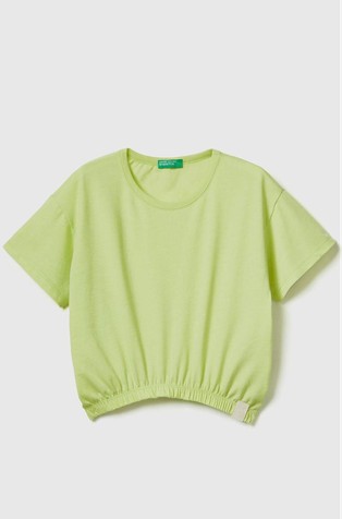 Boxy fit majica s elastičnim rubom