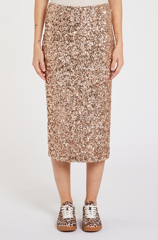 Midi suknja sa šljokicama