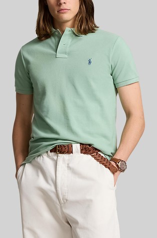 Slim fit pamučna polo majica