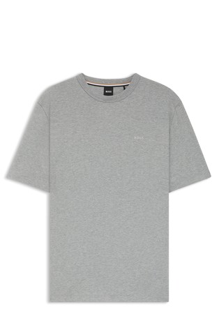 Relaxed fit cotton T-shirt with micro logo