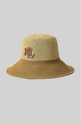 Two-tone Straw Bucket Hat