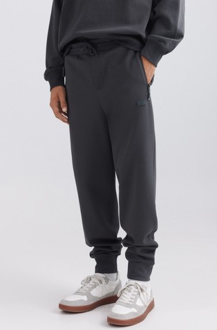 Technical fabric jogger trousers