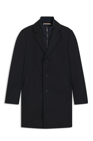 Slim fit vodoodbojan kaput s uklonjivim umetkom