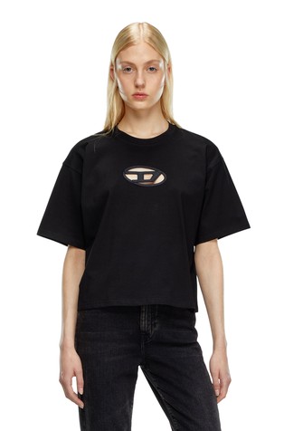 Boxy fit majica kratkih rukava s ovalnim D-logotipom