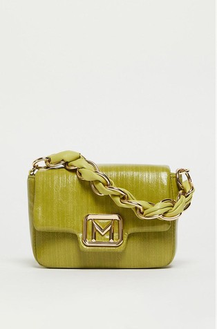 Small faux-leather bag