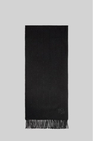 Pleten šal s ukrasnim kamenčićima