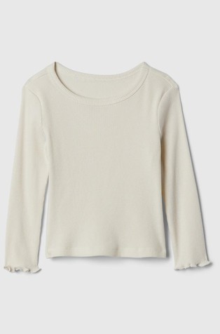 Rebrasta majica dugih rukava za djecu djevojčice