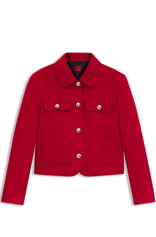 Regular fit cropped sako