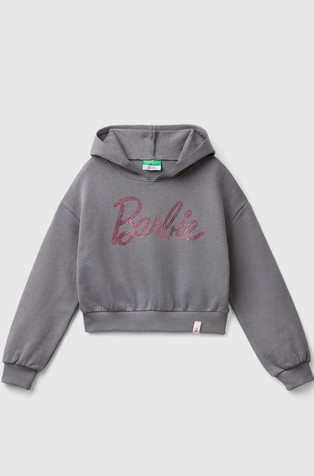 Barbie™ boxy fit pulover s kapuljačom i šljokicama