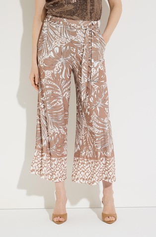 Jersey culottes with print