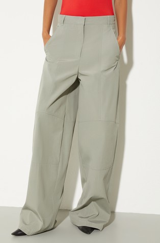 Oversized barrel-leg trousers