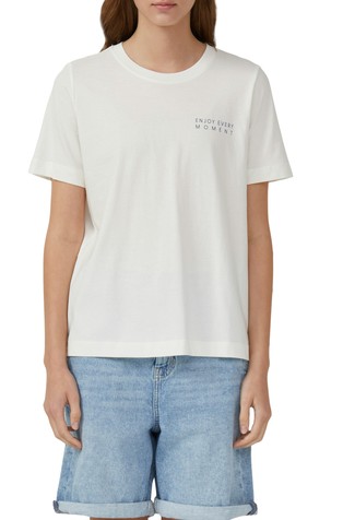 Relaxed fit majica s otiskom sprijeda i straga