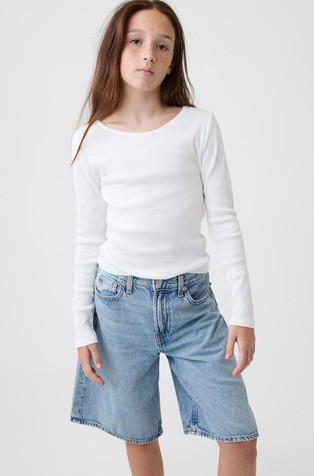 Gap mini logo majica dugih rukava za djevojčice