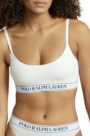 Bralette top od mješavine pamuka s logo trakom