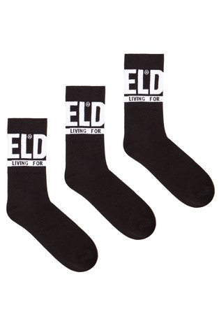 Paket od 3 para logo čarapa