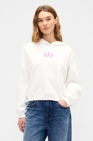Gap logo ženski crop hoodie