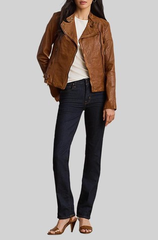 High-rise Slim Straight Jean