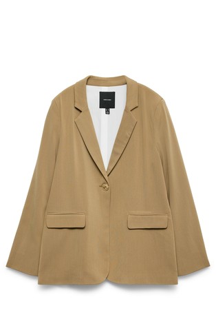 VMTENA Loose fit blazer with contrast insert on back