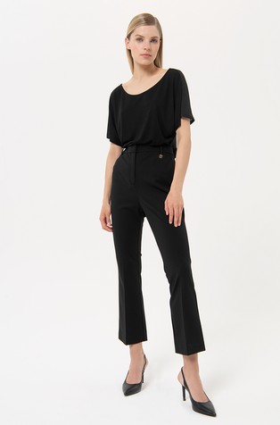 Bootcut pant in stretch technical fabric