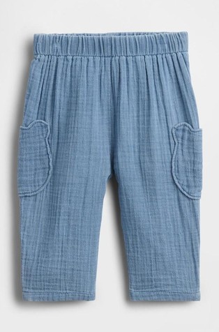 Hlače sa zgužvanim izgledom i medvjedićem Brannanom za novorođenčad