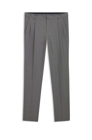 Extra-slim-fit trousers in virgin-wool dobby