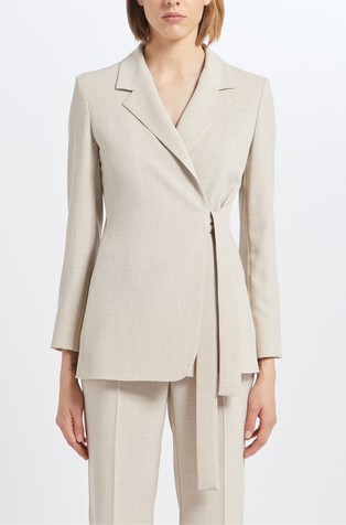 Sako s vezanjem na bočnoj strani