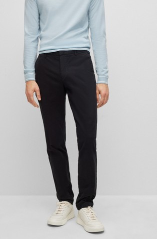 Slim fit chinos in a stretch-cotton blend