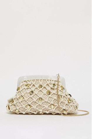 Prepletena pismo torbica od rafije