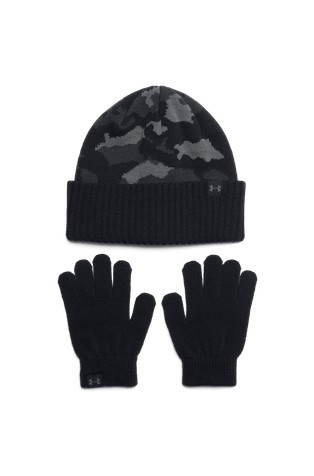 Komplet pletene kape i rukavica