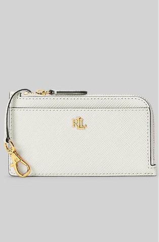 Leather L-zip Card Case