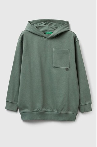 Loose fit pulover s kapuljačom i otiskom straga