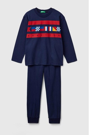 Pamučna pidžama dugih rukava