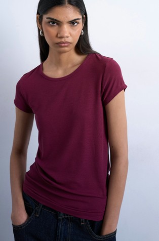 TSPREMIUM stretch viscose T-shirt