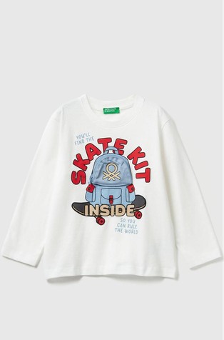 Pamučna majica s otiskom i 3D-aplikacijom