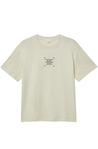 Oversized fit majica s otiskom sprijeda i straga