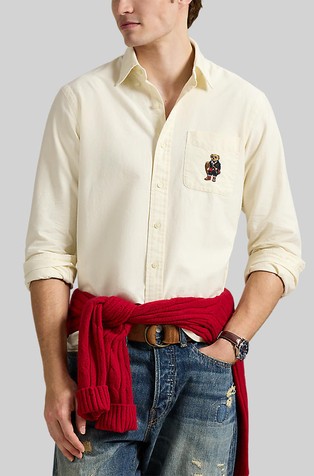 Polo Bear custom fit pamučna košulja