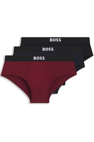 Paket od 3 para gaća od rastezljivog pamuka s logo obrubom