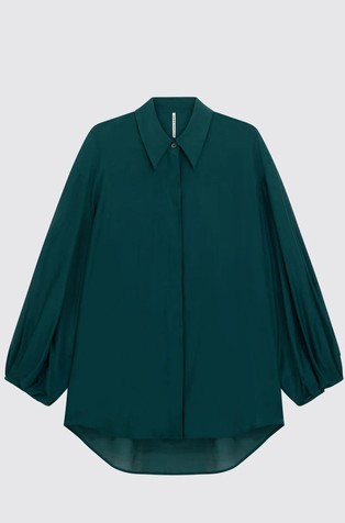 Poluprozirna košulja od mješavine pamuka i svile